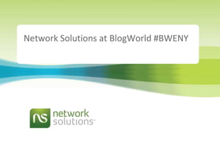 Network Solutions at BlogWorld #BWENY 
