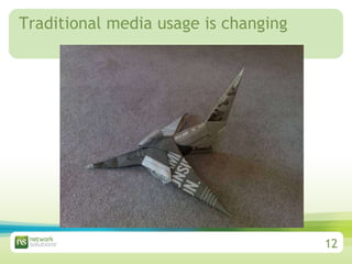Traditional media usage is changing 