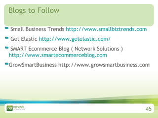 Special Offer to SCCDC attendees Coupons : http://www.networksolutions.com Get a new domain registration for only $6.99 using Coupon DOMSOCIAL1 Transfer your existing Domain name to Network Solutions for only $6.99 DOMSOCIAL3  Start a blog and website with Network Solutions hosting /Use coupon HOSTSOC001 to get 35% OFF  Offer good through March 31 2010 ( T&Cs apply) 