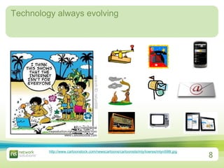 Technology always evolving  http://www.cartoonstock.com/newscartoons/cartoonists/mly/lowres/mlyn598l.jpg   