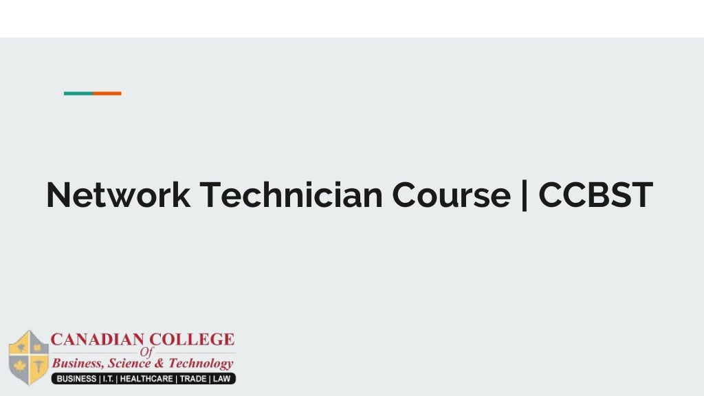 Network Technician Course CCBST
