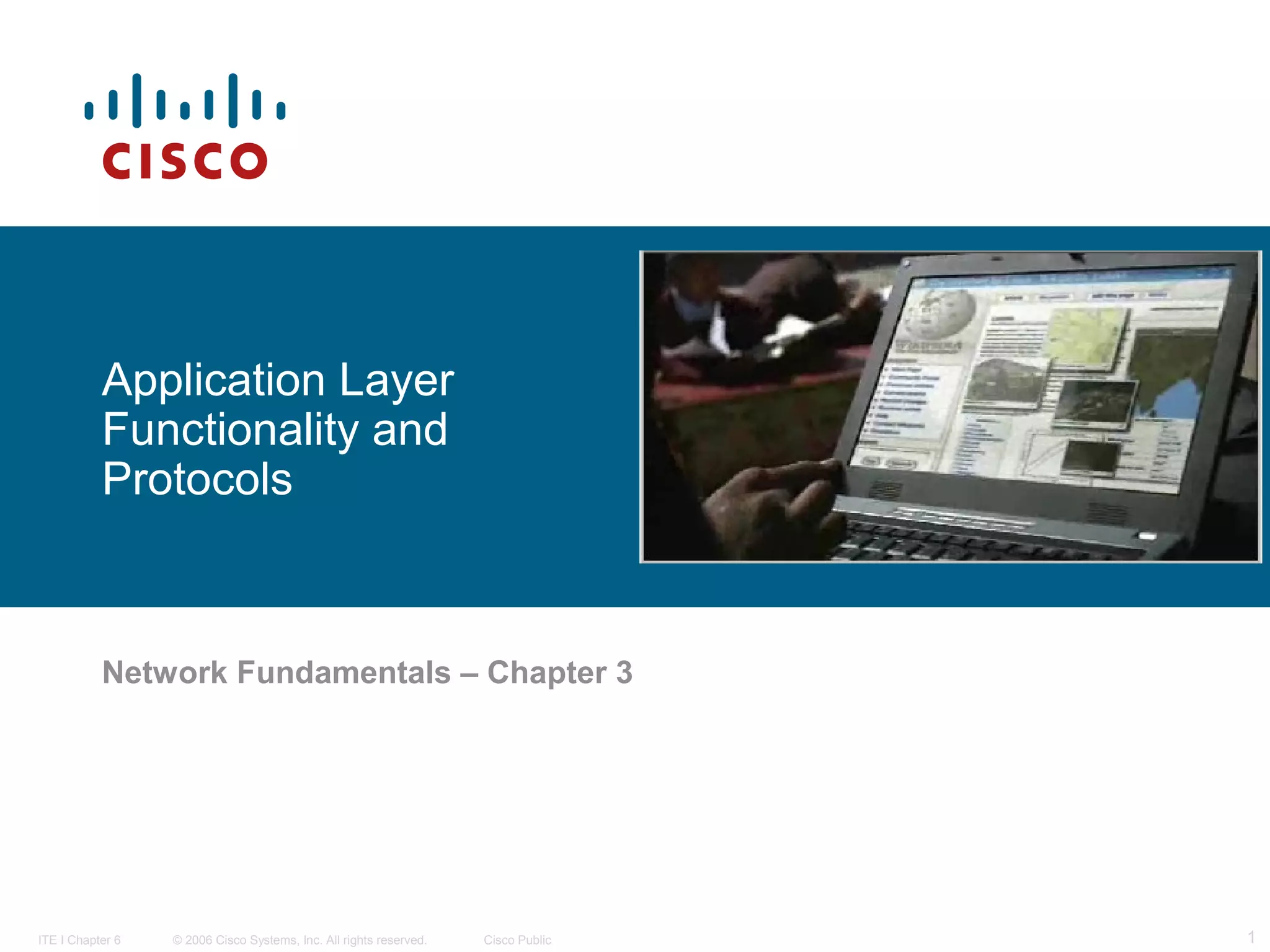 Application Layer Functionality and Protocols | PPT