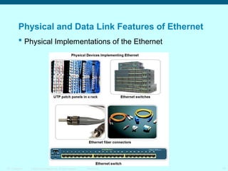 Physical and Data Link Features of Ethernet
 Physical Implementations of the Ethernet

ITE 1 Chapter 6

© 2006 Cisco Systems, Inc. All rights reserved.

Cisco Public

14

 