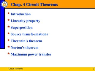 Circuit analysis involves studying an electrical circuit to determine ...