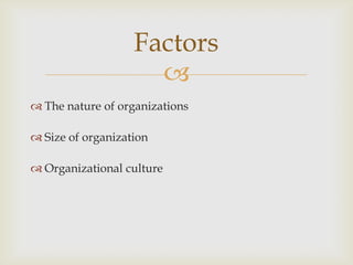 Advertising : Decentralized Marketing : Centralized Finance : Centralized  Depending on the nature and characteristics of works, organizations have different style on decision-making structure. Answers
