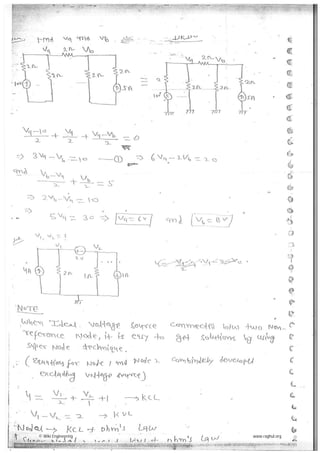 Network theory made easy hand written notes Gate ECE | PDF