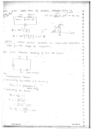Network theory made easy hand written notes Gate ECE | PDF