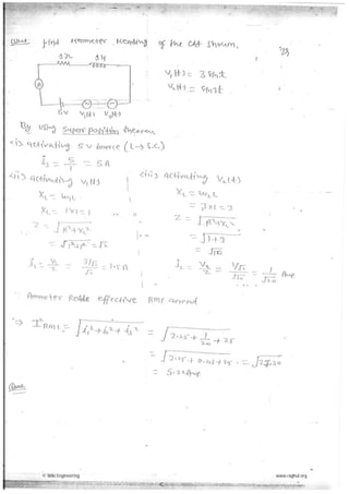 Network theory made easy hand written notes Gate ECE | PDF