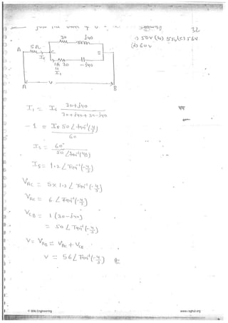 Network theory made easy hand written notes Gate ECE | PDF
