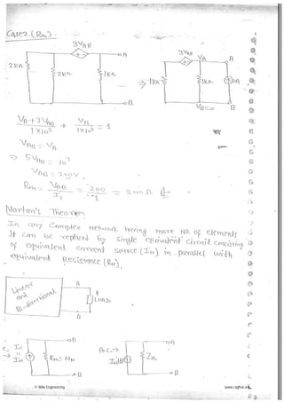 Network theory made easy hand written notes Gate ECE | PDF