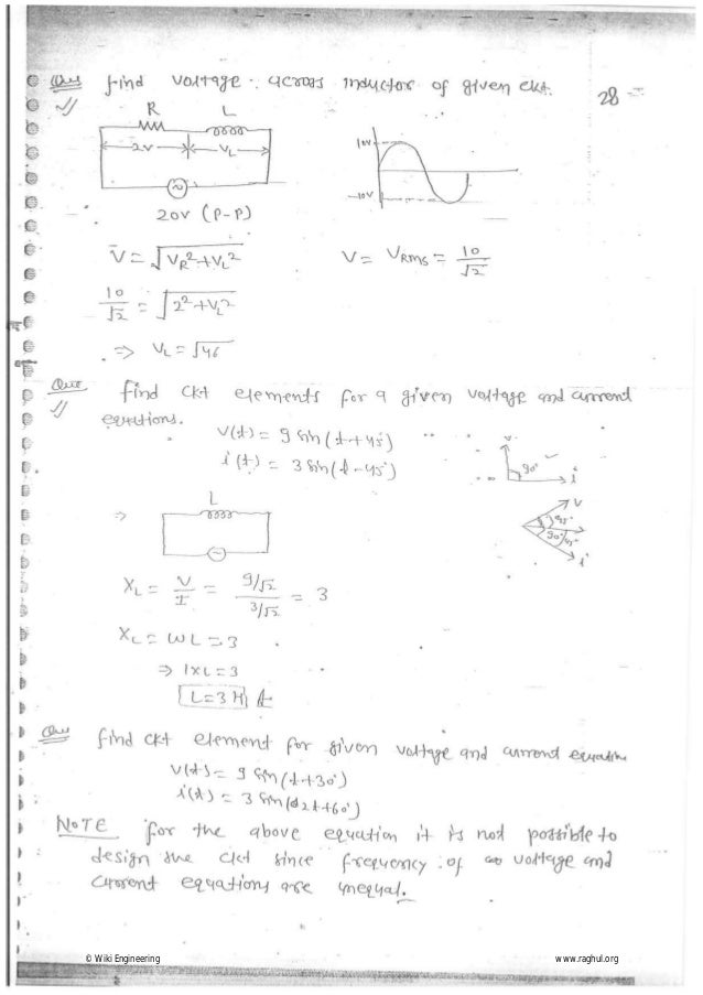 Network theory made easy hand written notes Gate ECE