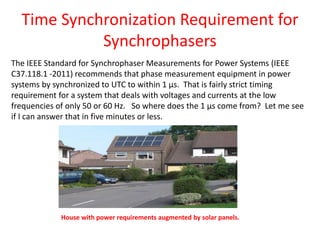 Network time sync for power generation, transmission and distribution ...