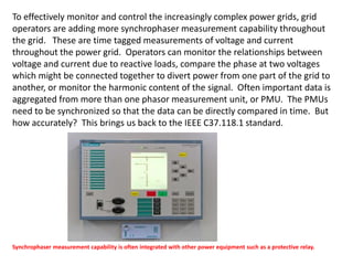 Network time sync for power generation, transmission and distribution ...