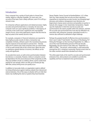 Network Time Synchronization | PDF