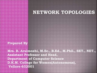 Prepared By
Mrs. B. Arulmozhi, M.Sc., B.Ed., M.Phil., SET., NET.,
Assistant Professor and Head,
Department of Computer Science
D.K.M. College for Women(Autonomous),
Vellore-632001
 