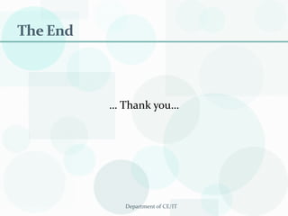 Department of CE/ITThe End… Thank you…