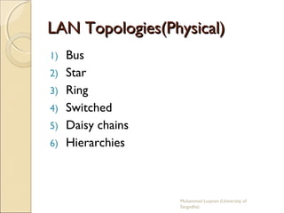 Network Topology Complete Slides by Luqman | PPT