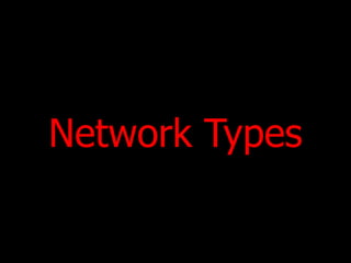 Network Types 
 
