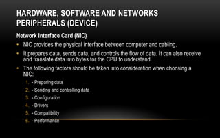 Network use and configuration | PPTX