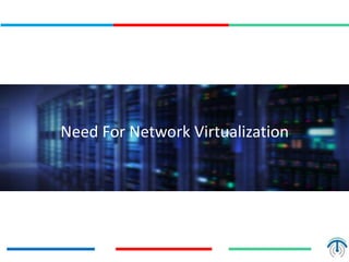 Need For Network Virtualization
 