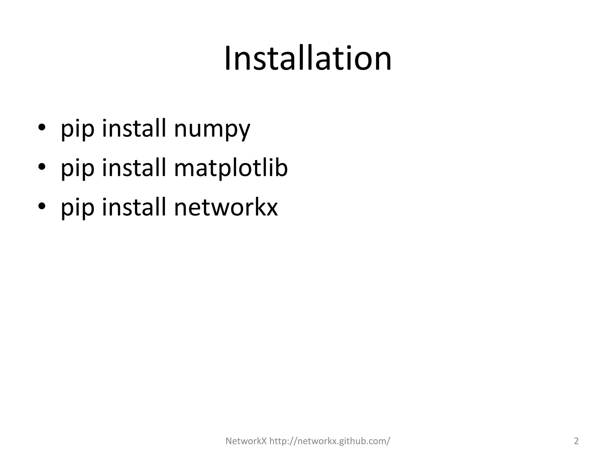 NetworkX - python graph analysis and visualization @ PyHug | PPT