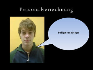 Personalverrechnung Philipp Kronberger