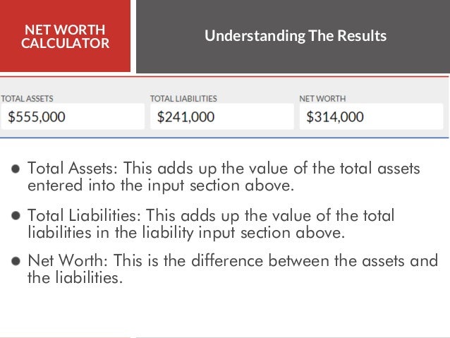 net worth calculators