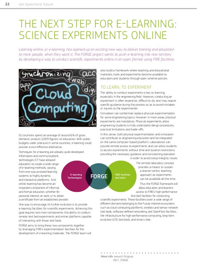 The next step for elearning Science experiments online