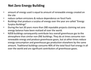 Net zero energy building | PPTX
