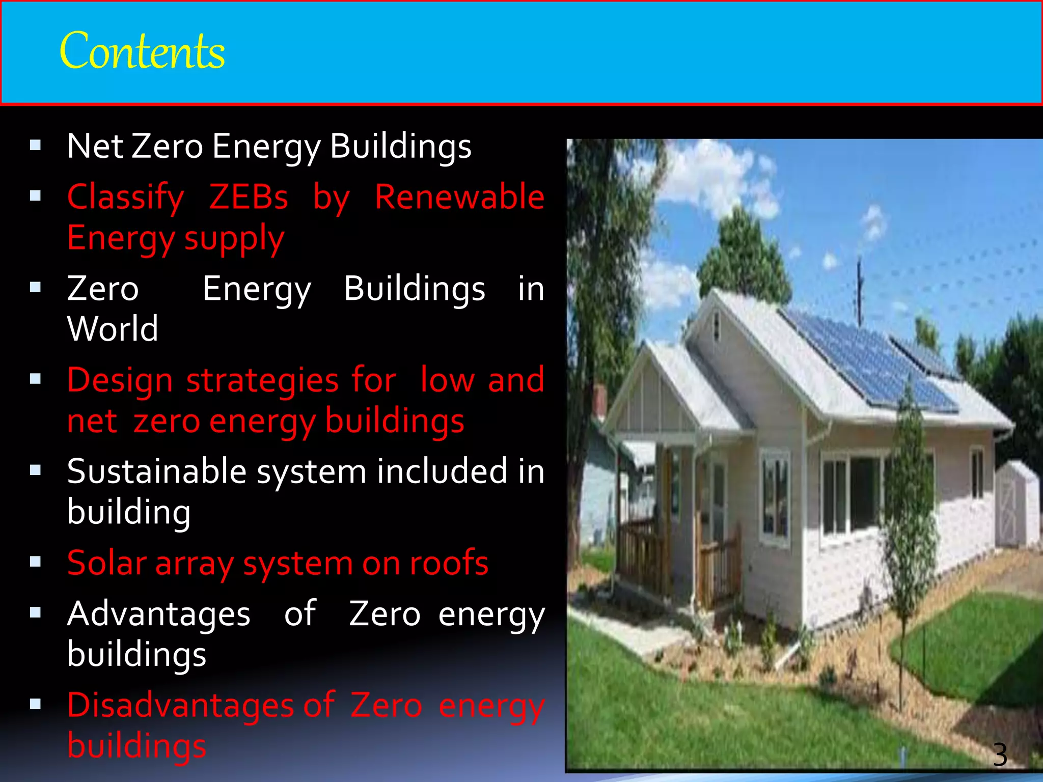 Net zero energy buildings | PPTX