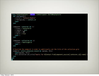 Friday, February 1, 2013
 