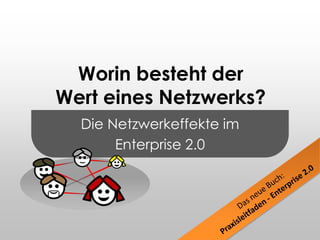 Die Netzwerkeffekte im Enterprise 2.0 Worin besteht derWert eines Netzwerks? Das neue Buch: Praxisleitfaden - Enterprise 2.0 