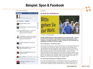 Beispiel: Spon & Facebook 