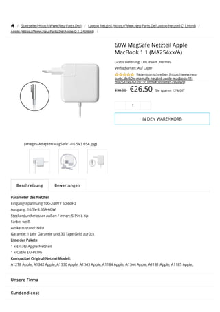 60W MagSafe Netzteil Apple from neu-parts.de.pdf