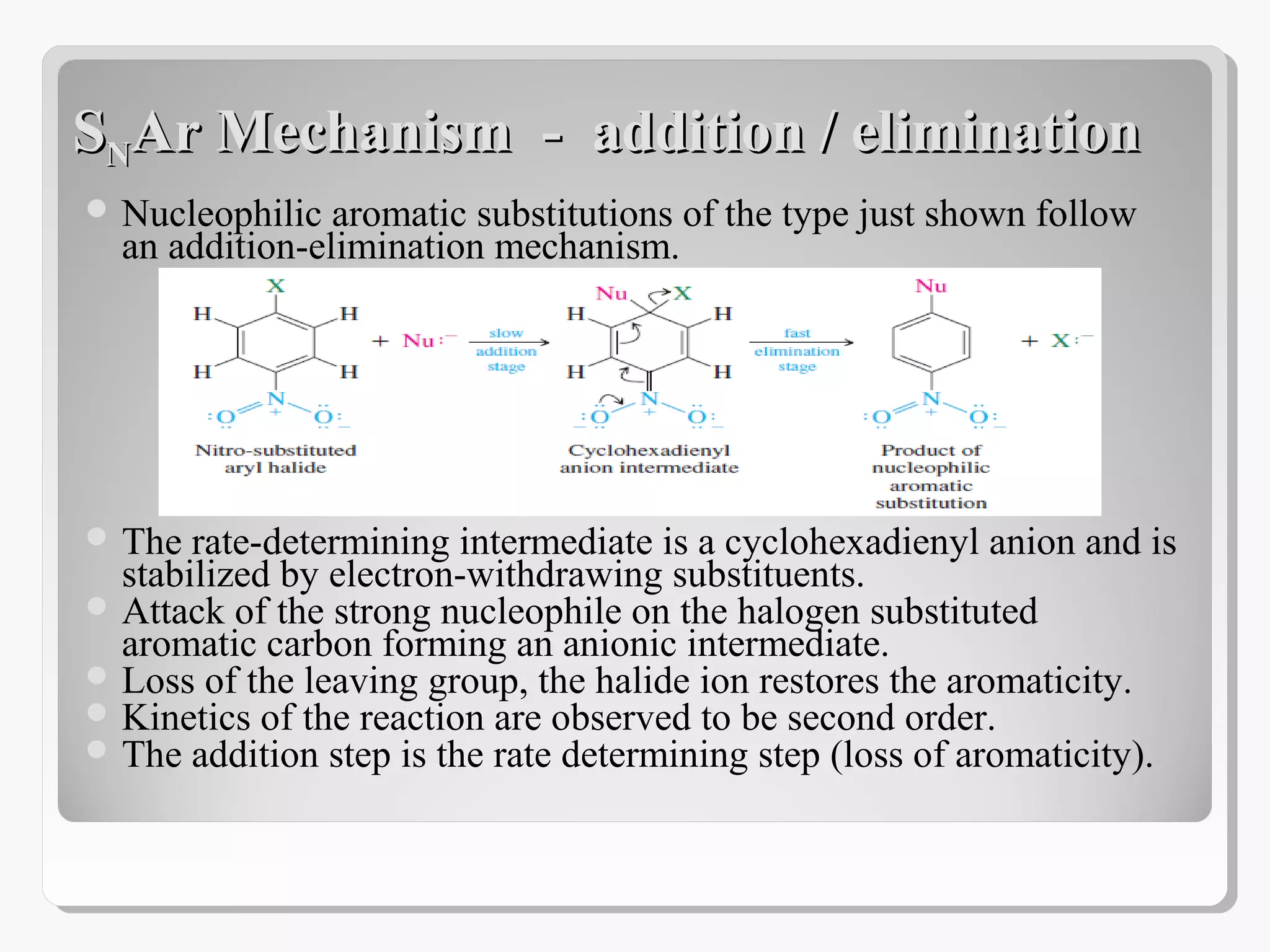 Neucleophilic aromatic substitution | PPT