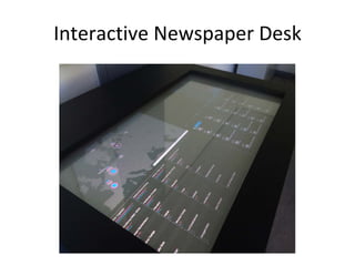 Interactive Newspaper Desk
 
