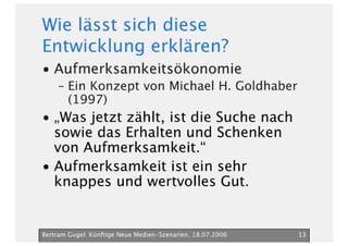 Neue Medien Szenarien Bertram Gugel