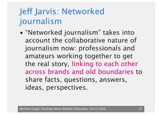 Neue Medien Szenarien Bertram Gugel