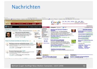Neue Medien Szenarien Bertram Gugel