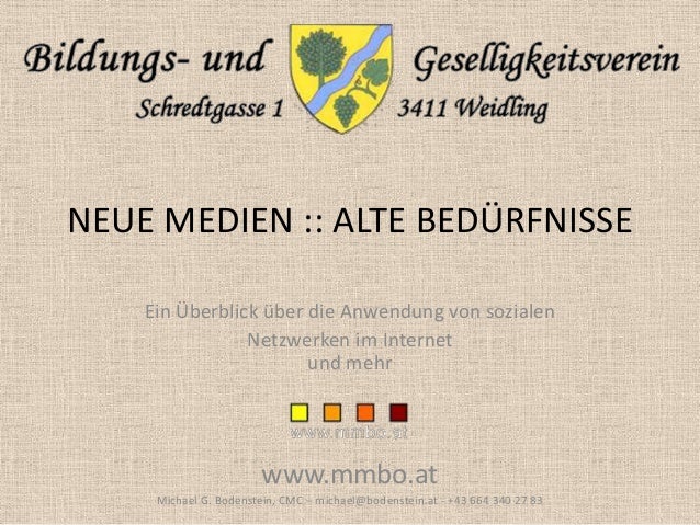 Neue Medien Alte Bedurfnisse 24 10 13 Bgv Weidling
