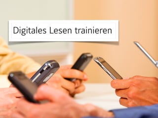 Ley Feynberg 
zeit.de/gesellschaft/schule/2013-10/lehrer-schueler-facebook
»Digitales Lesen trainieren
 