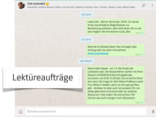 Lektüreaufträge
 