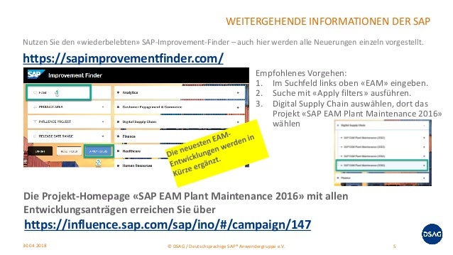 Neuerungen Sap Pm 18 Dsag