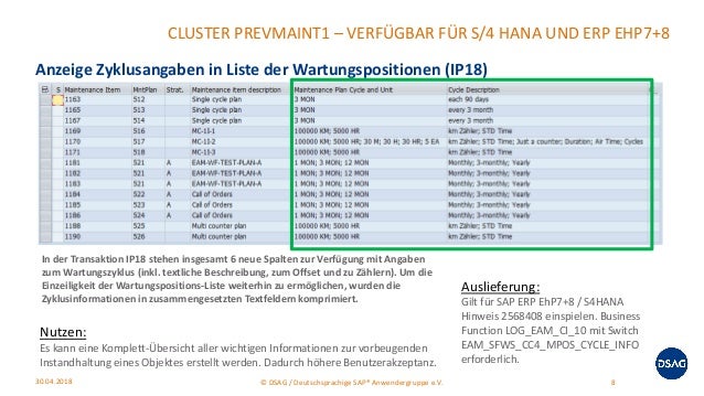 Neuerungen Sap Pm 18 Dsag