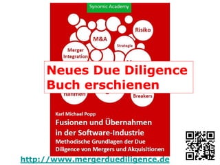 http://www.mergerduediligence.de
Neues Due Diligence
Buch erschienen
 