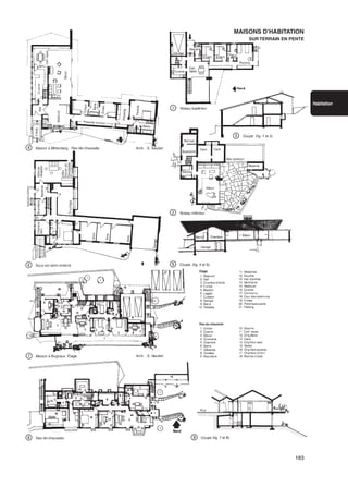 183
Habitation
MAISONS D’HABITATION
SUR TERRAIN EN PENTE
 