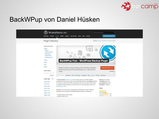 BackWPup von Daniel Hüsken
 