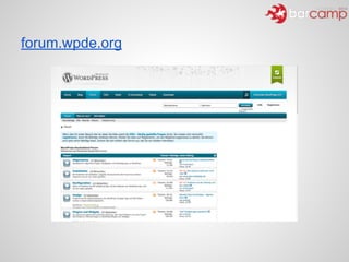 forum.wpde.org
 