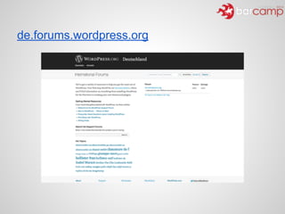 de.forums.wordpress.org
 
