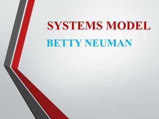SYSTEMS MODEL
BETTY NEUMAN
 